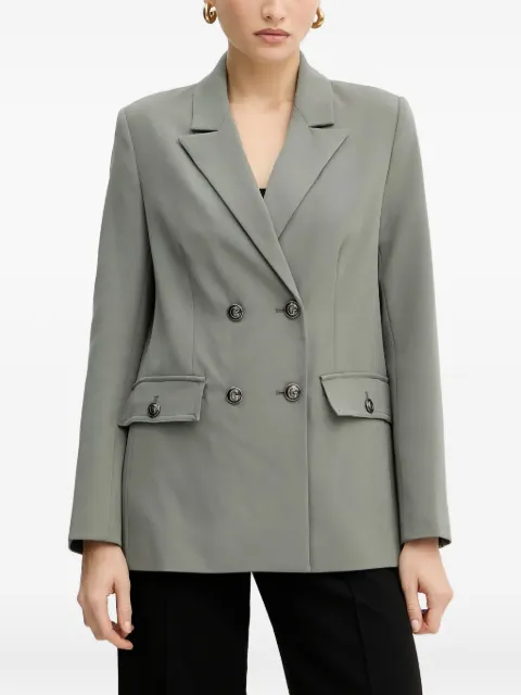 GUESS USA Fiona double-breasted blazer Grey W5YN20WH9Y2