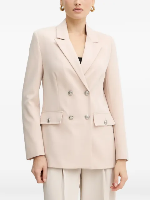 GUESS USA Fiona double-breasted blazer Neutrals W5YN20WH9Y2