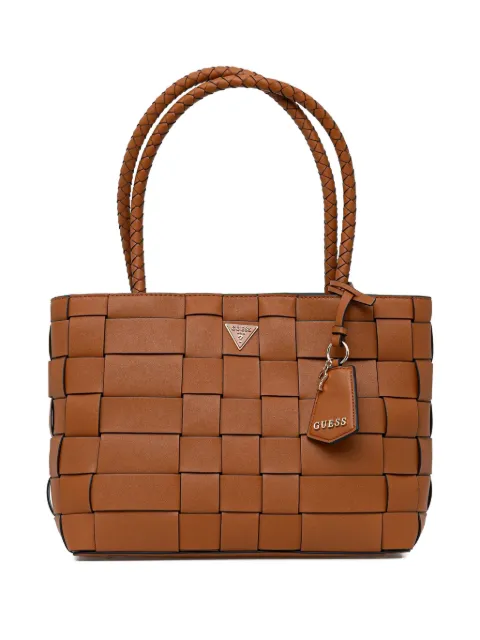 GUESS USA Maylee logo-plaque tote bag Brown HWWG9661220