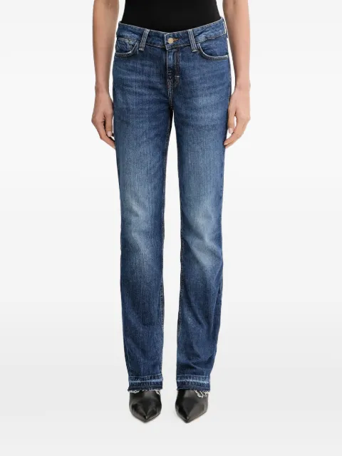 GUESS USA raw-cut straight-leg jeans Blue W5YA0RD5QP4