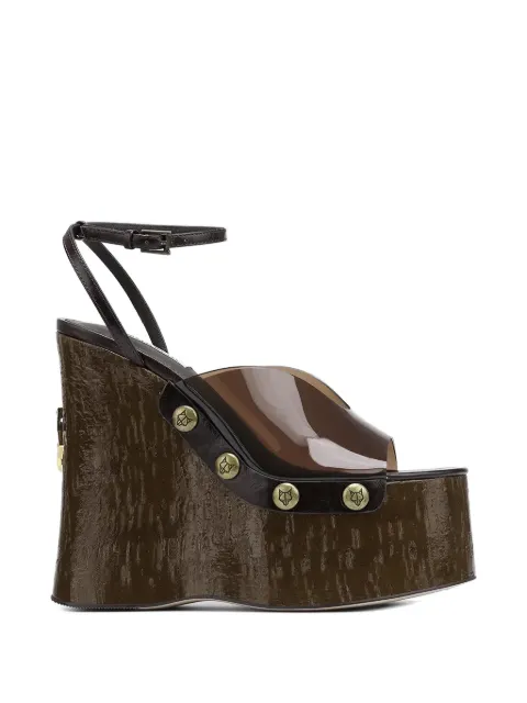 NAKED WOLFE Tiger Lilly ankle-strap sandals Brown TIGERLILLYBROWN