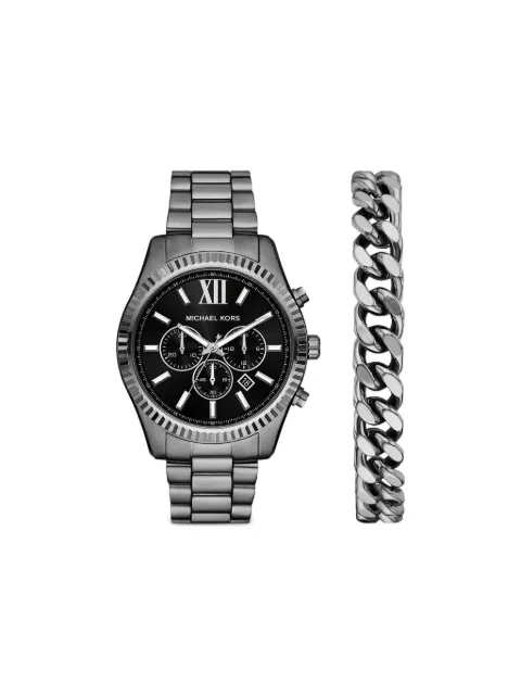 Michael Kors round-face 45mm Black MK9217SET