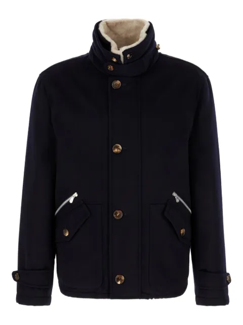 Brunello Cucinelli padded cashmere jacket Blue MM4006553