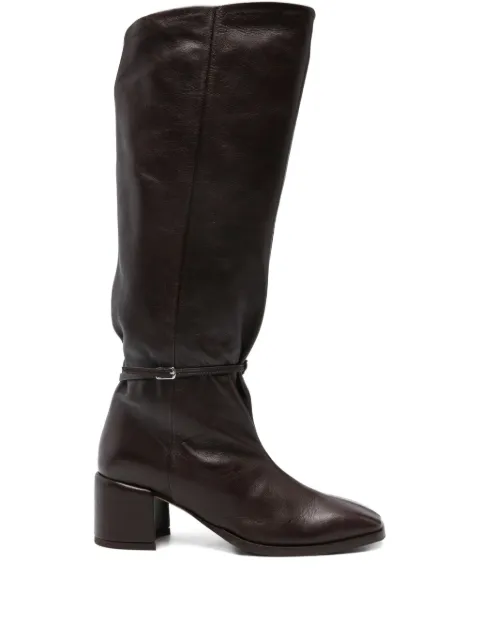 lorena paggi buckle-fastening leather boots Brown 32555