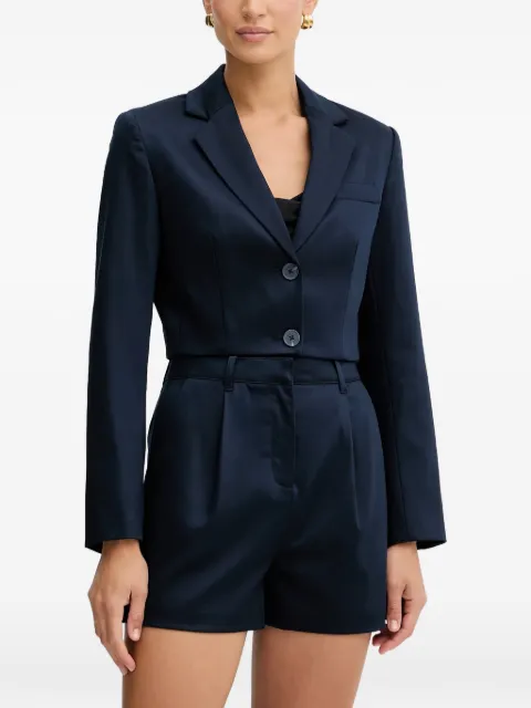 GUESS USA single-breasted cropped blazer Blue W5YN11WHG92