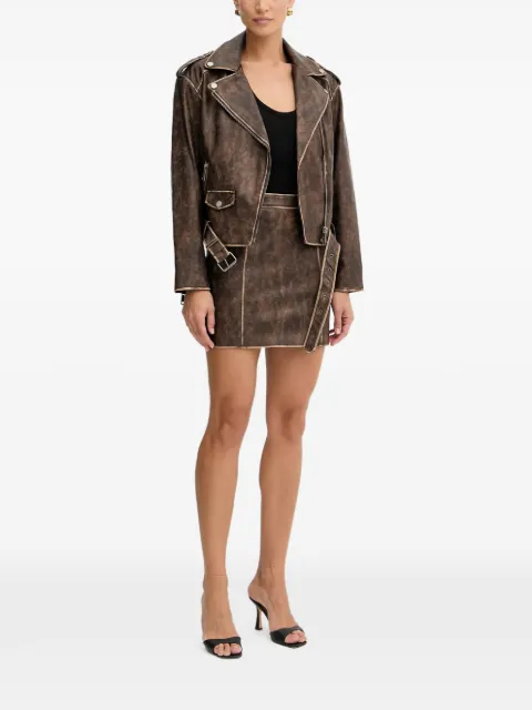 GUESS USA Charlene mini skirt Brown W5YD46WHDI0