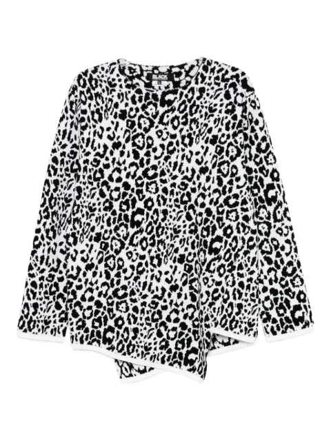 Black Comme Des Garçons animal-printed sweatshirt White 1PN0010521