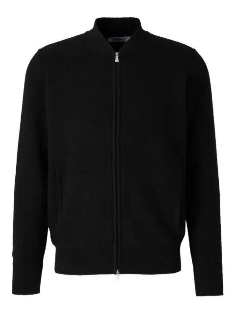 Gran Sasso zip-front ribbed cardigan Black 5713919658