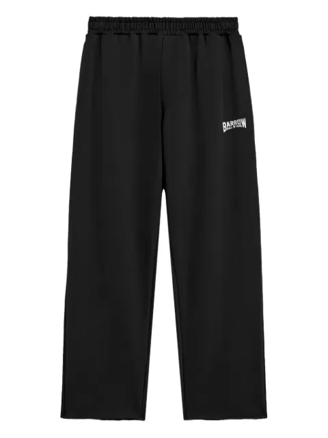BARROW embroidered logo sweatpants Black F5BWUAFP045