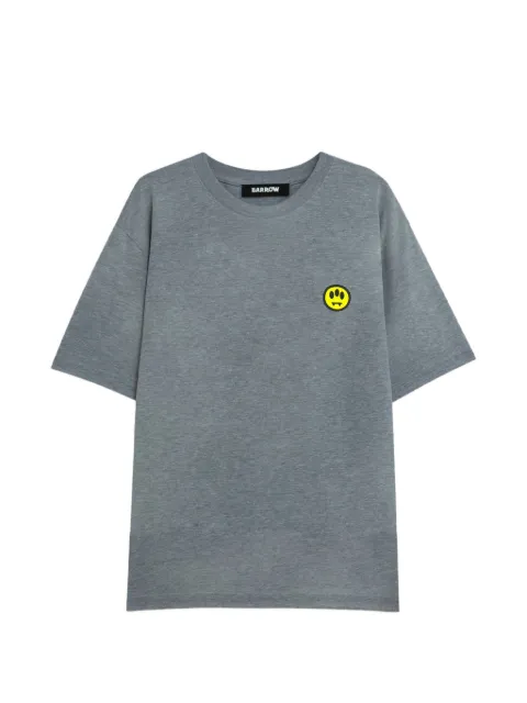 BARROW smiley-face T-shirt Grey F5BWUATH059