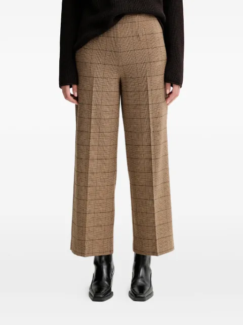 Marc O'Polo checked-pattern trousers Brown 508026210423