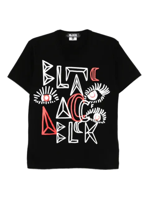 Black Comme Des Garçons graphic-printed T-shirt Black 1PT503052
