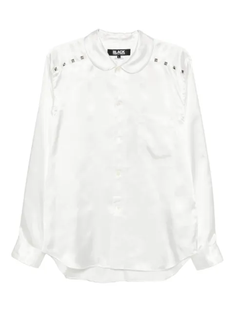 Black Comme Des Garçons stud-embellished shirt White 1PB0020522