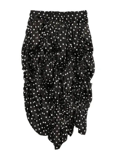 Black Comme Des Garçons polka-dot skirt Black 1PS004052