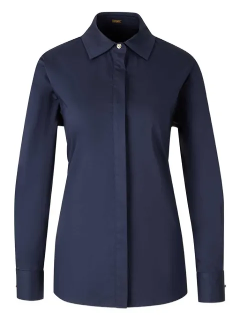 Cult Gaia button-fastening open-back blouse Blue TP28749CO3123
