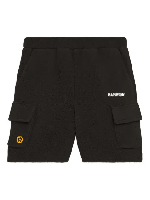 BARROW embroidered-logo shorts Black F5BWUABE099