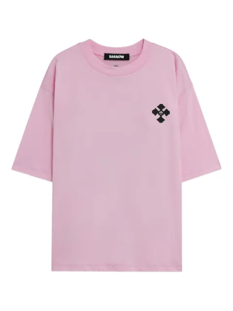 BARROW graphic-print T-shirt Pink F5BWUATH121