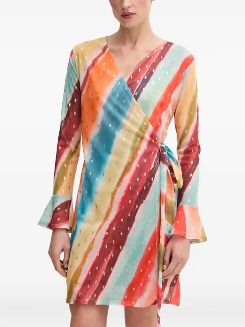 NEVER FULLY DRESSED tie-detail mini dress Orange NFDDR2797