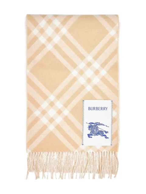 Burberry Check cashmere scarf Neutrals 8115258