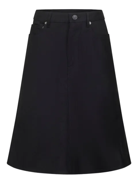 Balenciaga five-pocket godet skirt Black 852330TTWA4