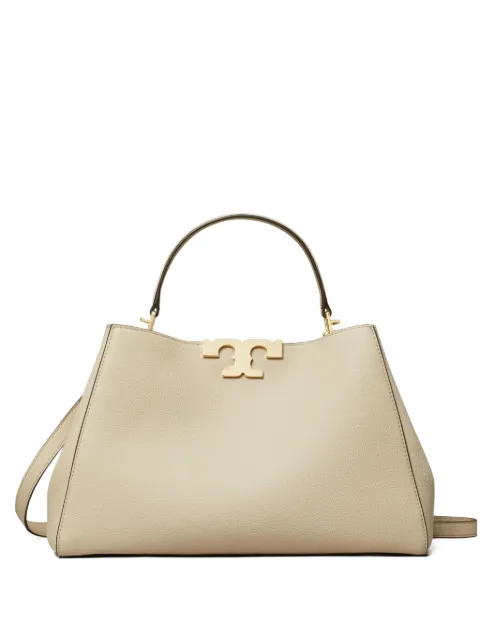 Tory Burch Eleanor Soft logo-plaque tote bag Neutrals 174980