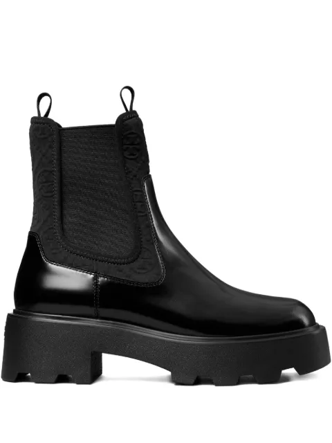 Tory Burch 65mm T-monogram chelsea boots Black 177079