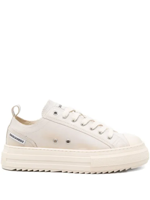 DSQUARED2 leather platform trainers White SNM045511508296