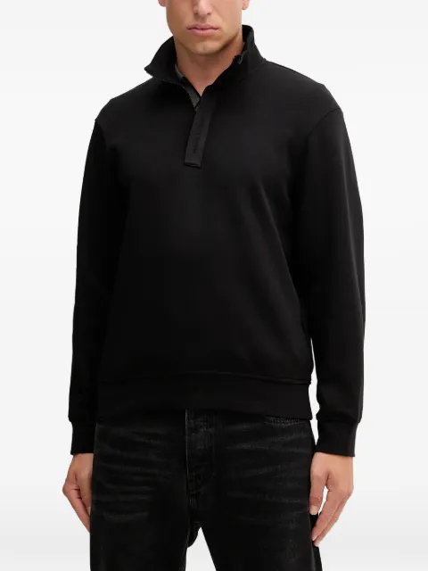 Armani Exchange zip collared sweatshirt Black XM001295AF10818