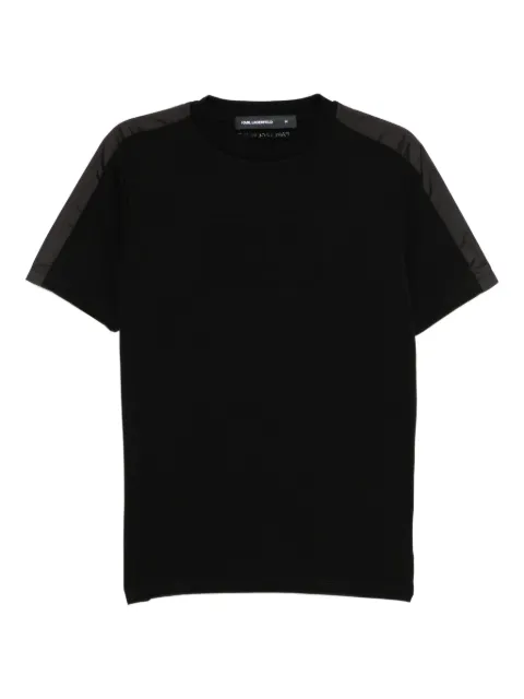 Karl Lagerfeld logo-embossed T-shirt Black 755030554235990
