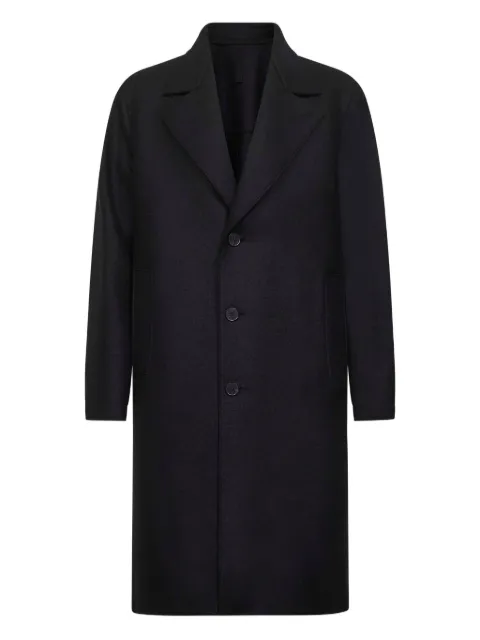 Harris Wharf London button-fastening wool coat Black CA9346MLK