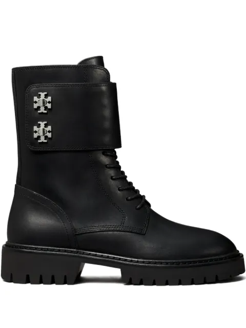 Tory Burch lug double-T boots Black 173620