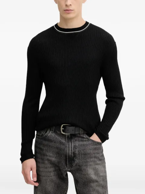 Armani Exchange ribbed-knit sweater Black XM000893AF14007
