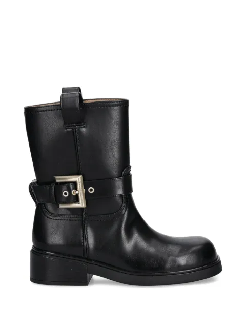 Armani Exchange buckle-strap boots Black XW001654AF17476