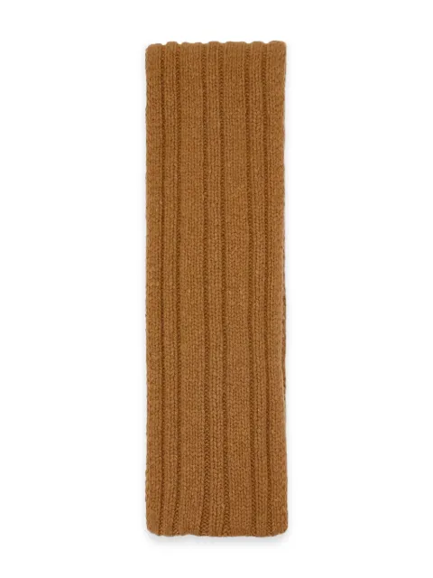 The Row Amos ribbed wool scarf Brown 10083Y961