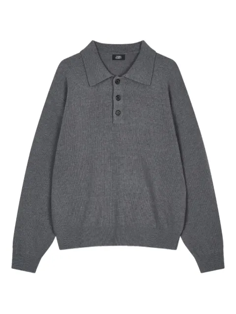 TOMBOY long-sleeve polo shirt Grey 9155452112