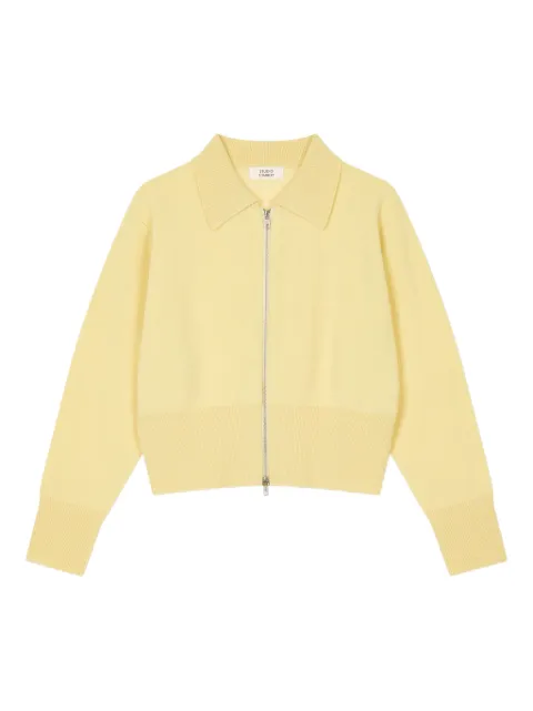 TOMBOY zip-front polo-collar cardigan Yellow 9105451103