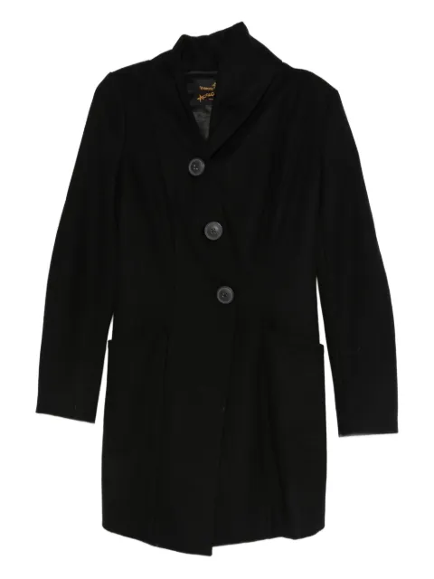 Vivienne Westwood Pre-Owned 2015 wool single-breasted coat Black VW600VE