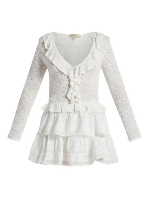LoveShackFancy Nilah ruffled mini dress White K19022550