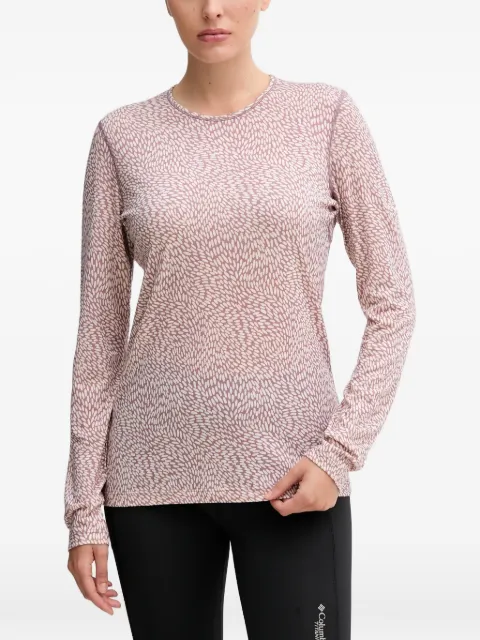 icebreaker patterned long-sleeve top Pink IB0A57BH0H91