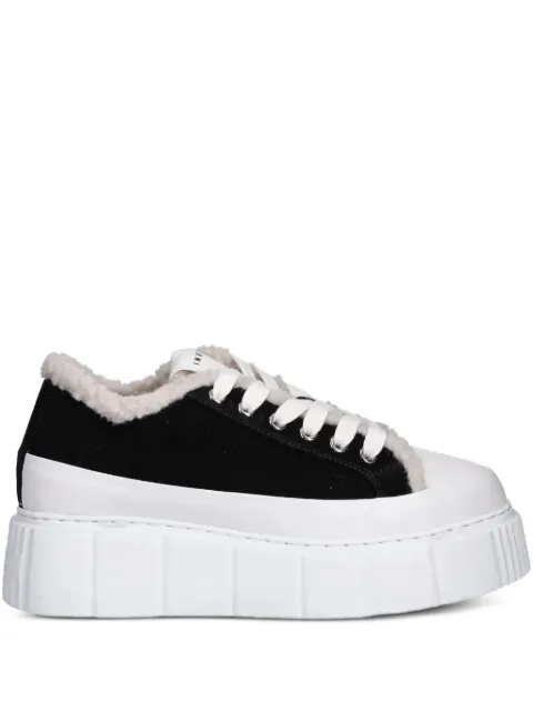 Inuikii Matilda Curly fleece platform sneakers Black 10010010381