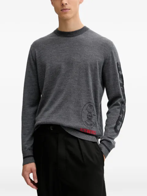Iceberg long-sleeves sweater Grey A0089005
