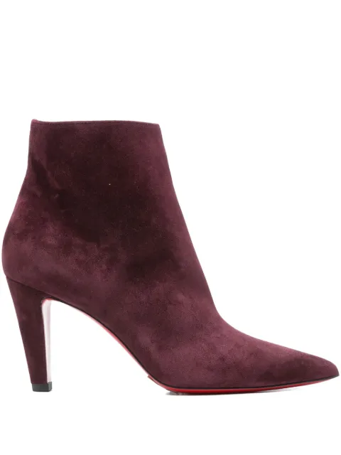 Christian Louboutin 85mm suede boots Red 3250812R813
