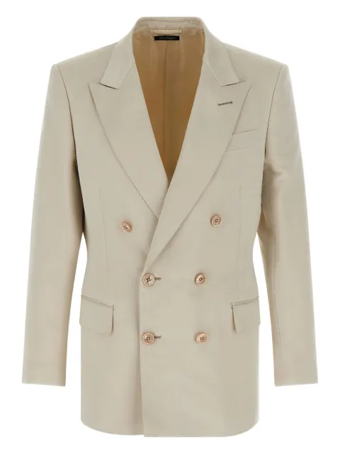 TOM FORD double-breasted blazer Neutrals JLNP02CSS25PCO