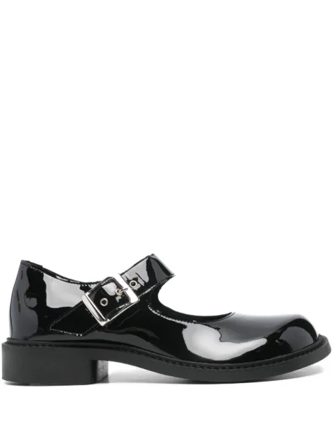 PHILEO buckle patent ballet flats Black PHI07SH211
