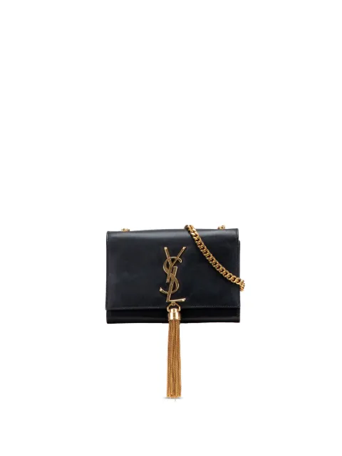 Saint Laurent Pre-Owned 2013 Small Leather Monogram Kate Tassel crossbody bag Black 3PQHFKHHDH5S07MI