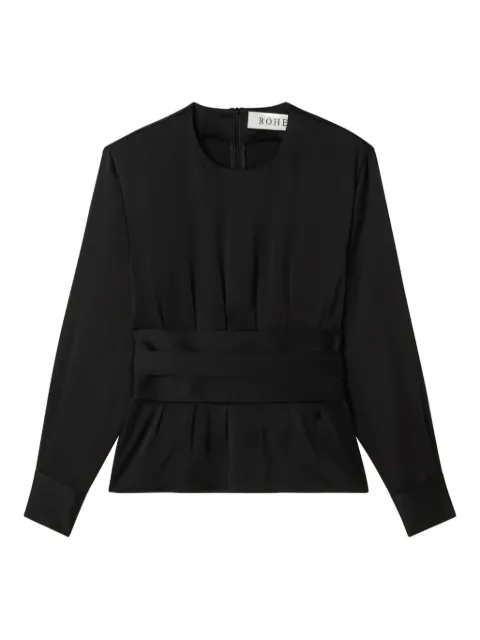 Róhe pleated belted top 41720163