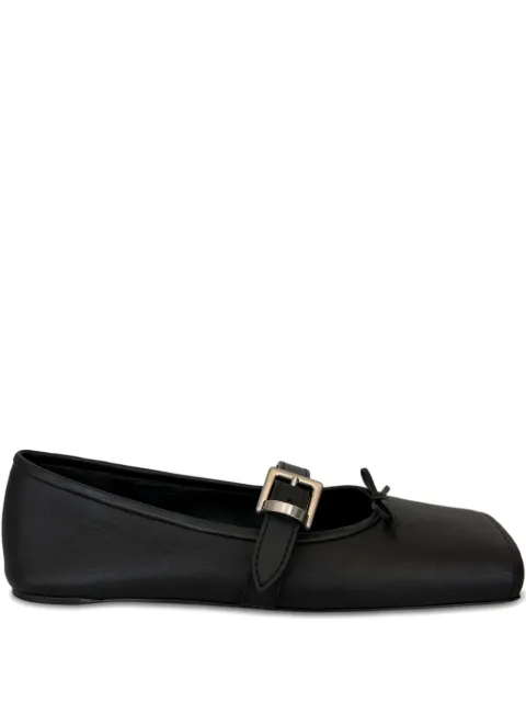 Balenciaga buckle-strap ballerina flats Black 845567WB2X1