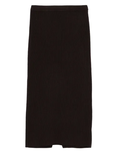 TWINSET ribbed-knit midi skirt Brown 252TT3142