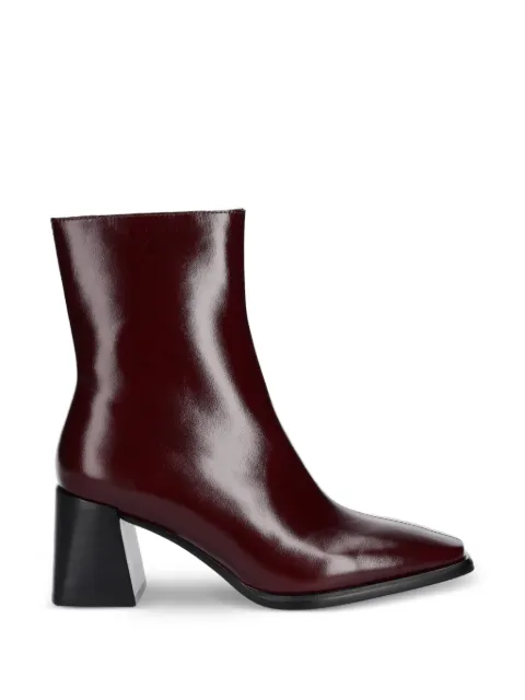 Jeffrey Campbell Sherpal leather ankle boots Red JC1202246