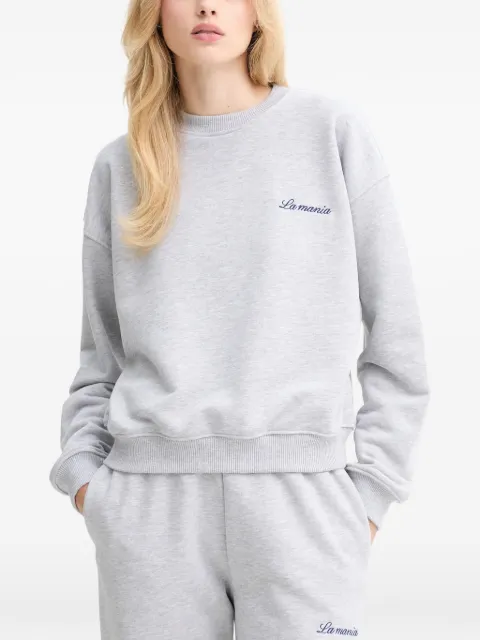 La Mania logo-embroidered sweatshirt Grey ROYAL
